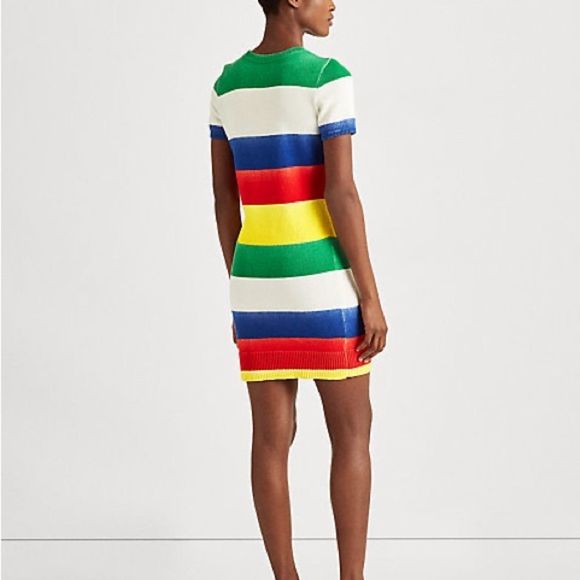 Polo Ralph Lauren Striped Cotton-Blend Sweater Dress - Picture 6 of 7